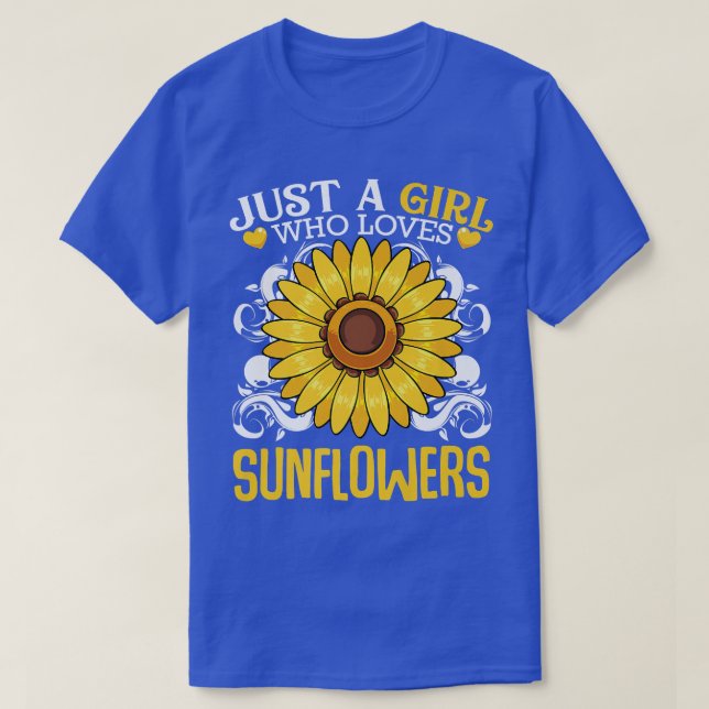 Sunflowers Florist Inspired Flower Botanical Plant T-Shirt (Design Front)