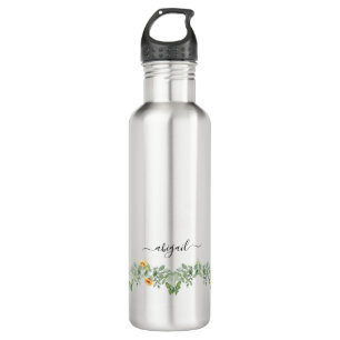 Sunflowers & Foliage Custom 710 Ml Water Bottle