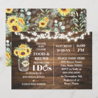 Sunflowers Food & Brews Before I do Couples Shower