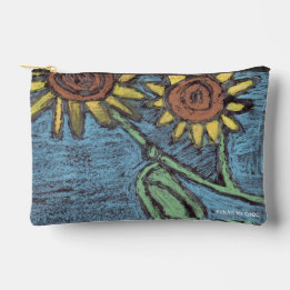 Sunflowers Forever - Kids Art for CHOC  Accessory Pouch
