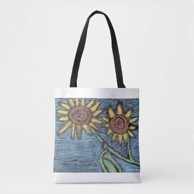 Sunflowers Forever - Kids Art for CHOC  Tote Bag (Front)