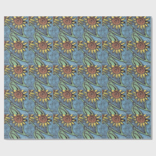 Sunflowers Forever - Kids Art for CHOC  Wrapping Paper