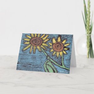 Sunflowers Forever - KidsArt for CHOC Note Card