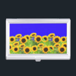 Sunflowers - Freedom Ukraine Peace Ukrainian Flag  Business Card Holder<br><div class="desc">Sunflowers - Freedom Ukraine Peace Ukrainian Flag - Support Independence Together - Victory ! Let's make the world a better place - everybody together ! A better world begins - depends - needs YOU too ! You can transfer to 1000 Zazzle products. Resize and move or remove and add elements...</div>