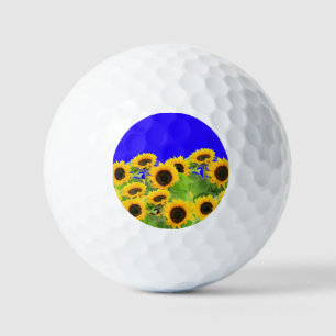 Sunflowers - Freedom Ukraine Peace Ukrainian Flag  Golf Balls