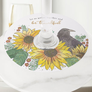 Sunflowers Friendsgiving Thanksgiving Wine Glass Tag