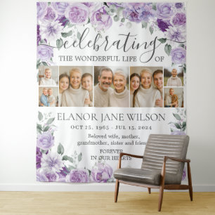 Sunflowers Funeral Memorial 7 Photos Collage Tapestry