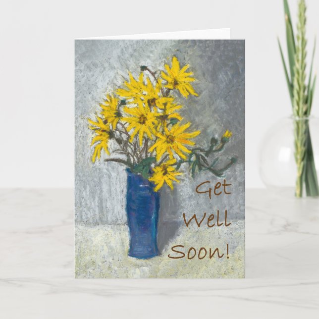 'Sunflowers' Get Well Card (Front)