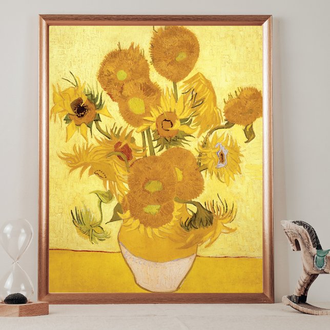 Sunflowers Gold Background Vincent van Gogh Poster (Creator Uploaded)