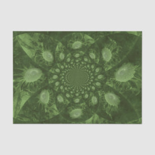 Sunflowers Green Floral Abstract Art Decoupage Tissue Paper