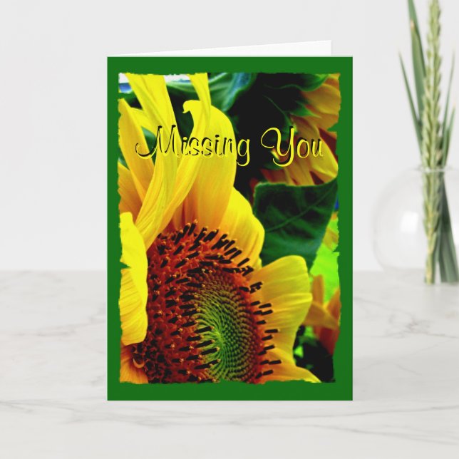 Sunflowers Greeting Card 003 (Front)