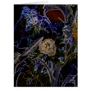 SUNFLOWERS GREETINGS CARD