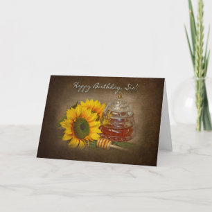 Sunflowers & Honey- BIRTHDAY - SISTER Card