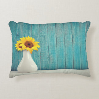 Sunflowers in a vase      decorative cushion