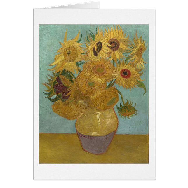 Sunflowers in a Vase (F455) Van Gogh Fine Art (Front)