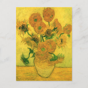 Sunflowers in a Vase (F457) Van Gogh Fine Art Postcard