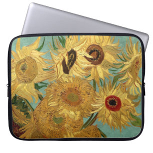 Sunflowers in a Vase Van Gogh Fine Art Laptop Sleeve