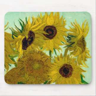 Sunflowers in a Vase Van Gogh Fine Art Mouse Pad