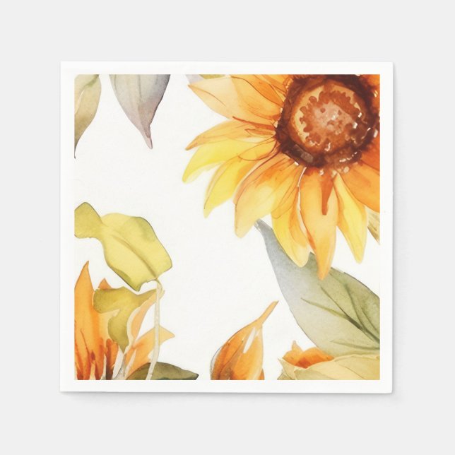 Sunflowers in Bloom  Napkin (Front)