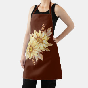 Sunflowers in Fall Colours Apron