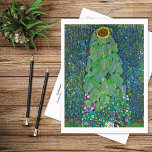 Sunflowers in Garden Gustav Klimt Postcard<br><div class="desc">A fine art postcard featuring the painting,  Sunflowers (1883) by the Austrian artist Gustav Klimt (1862-1918). The artwork depicts a tall sunflower in the garden with various other wildflowers in the background.</div>