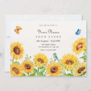 Sunflowers  invitation