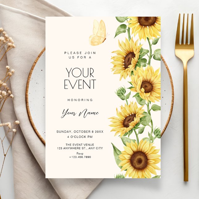 Sunflowers  invitation (Creator Uploaded)
