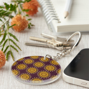 Sunflowers Key Chain