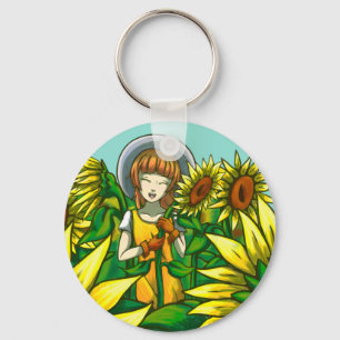 Sunflowers Key Ring