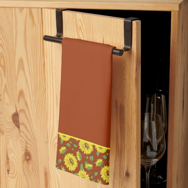 Sunflowers Kitchen Towel (Thirds Fold)