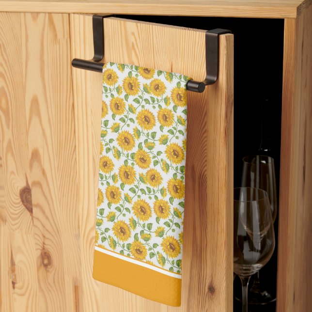 Sunflowers Kitchen Towel (Thirds Fold)