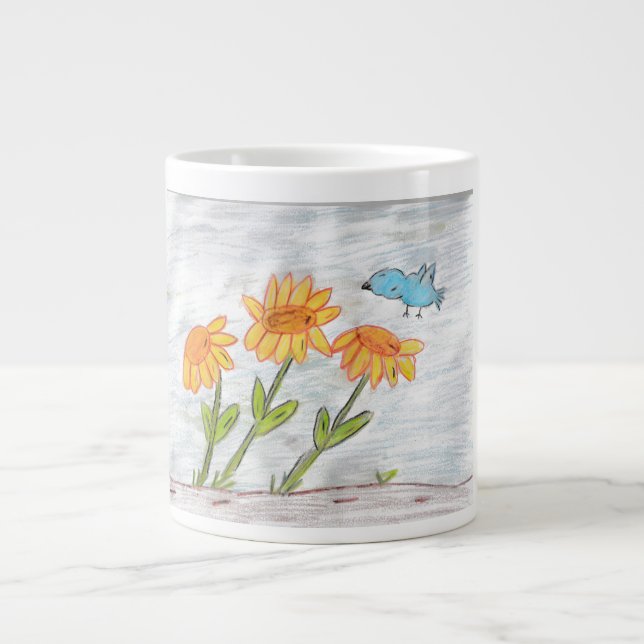 Sunflowers  large coffee mug (Front)