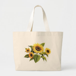 Sunflowers Large Tote Bag