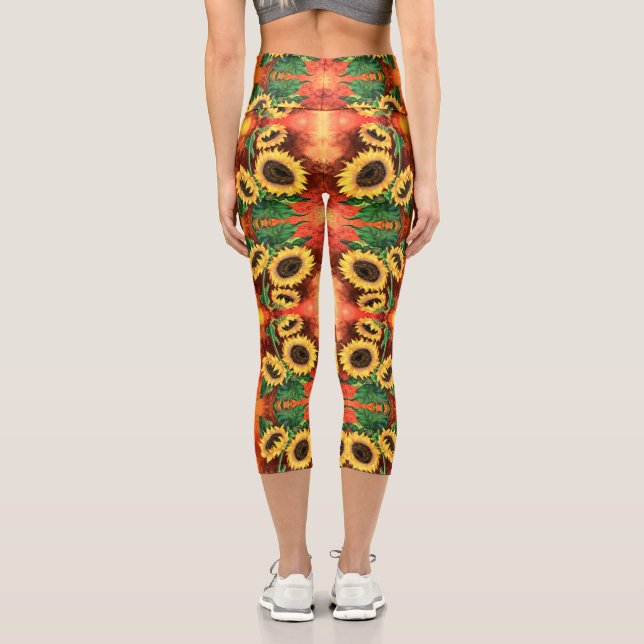 Sunflowers Leggings (Back)