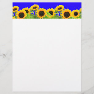 Sunflowers Letterhead