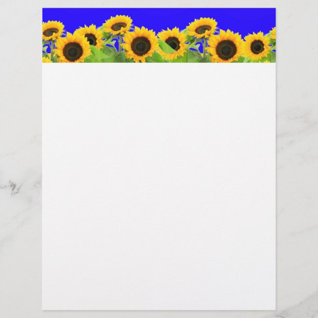 Sunflowers Letterhead (Front)