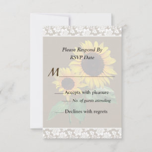 Sunflower's Love Wedding Invitation
