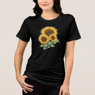 Sunflowers lover gift Tri-Blend shirt