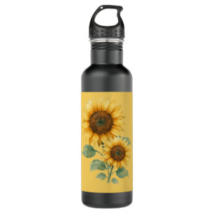 Sunflowers lovers gift 710 ml water bottle