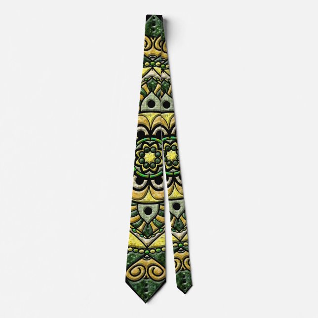 Sunflowers  Medallion Tie (Front)