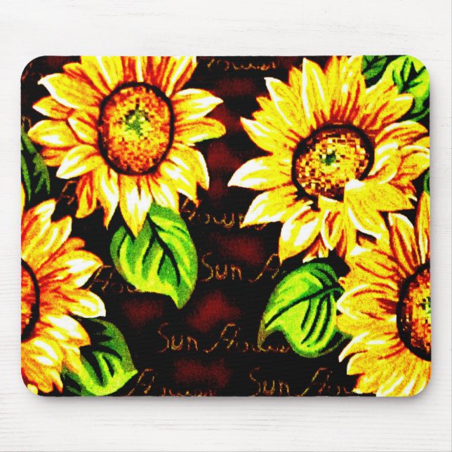 Sunflowers Mouse Pad (Front)