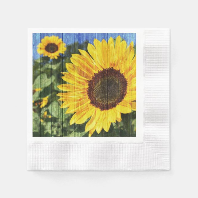 Sunflowers  napkin (Front)