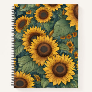 Sunflowers Notebook
