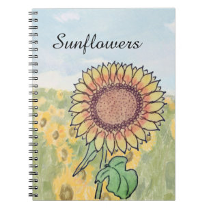 Sunflowers notebook