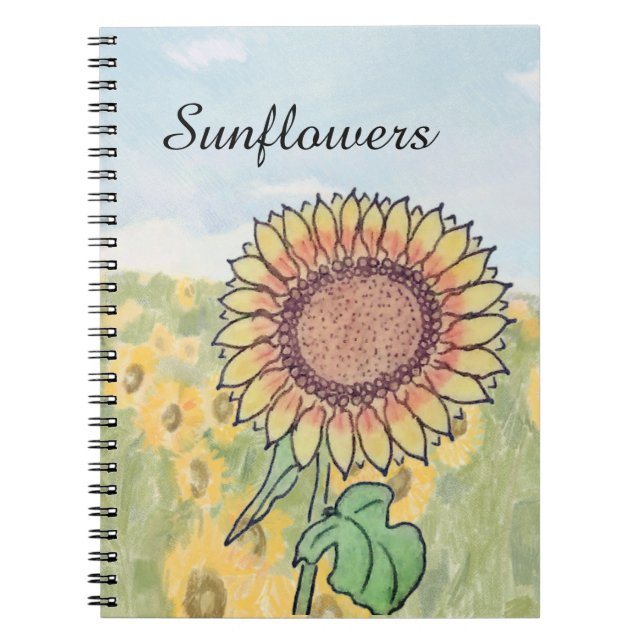 Sunflowers  notebook (Front)
