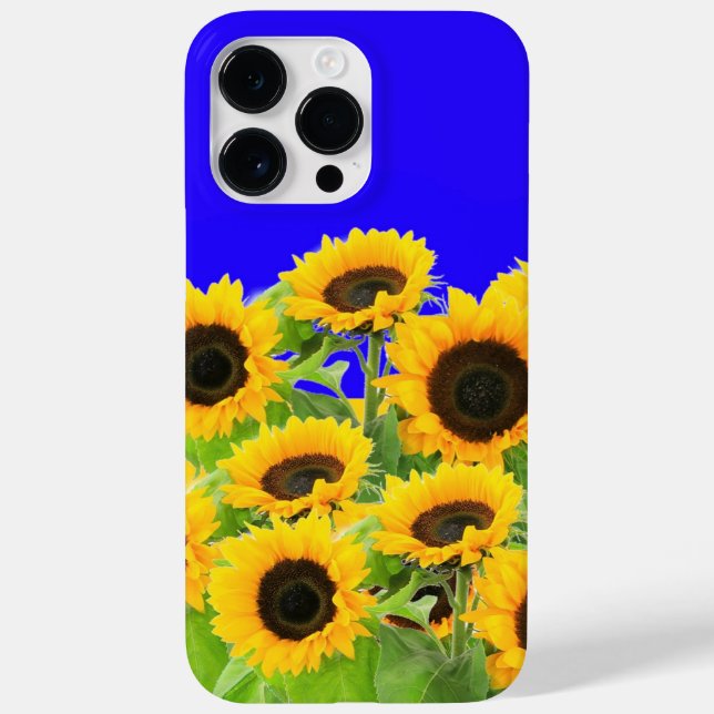 Sunflowers On Blue Sky iPhone Case (Back)