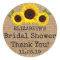 Sunflowers On Burlap Fall Bridal Shower Favour