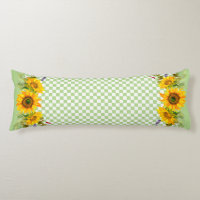 Sunflowers on Chequerboard