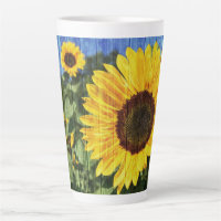 Sunflowers Painted Fence