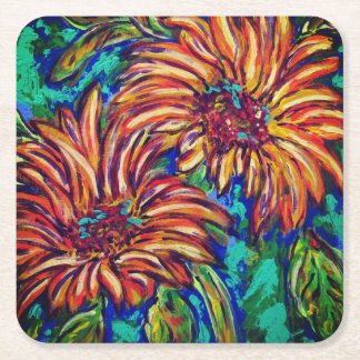 Sunflowers Paper Coaster